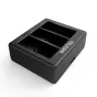 Sporta kameru aksesuāri - Telesin 3-slot charger used for GoPro Hero 9 HERO10 HERO11 balck - ātri pasūtīt no ražotāja
