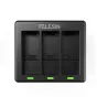 Sporta kameru aksesuāri - Telesin 3-slot charger used for GoPro Hero 9 HERO10 HERO11 balck - ātri pasūtīt no ražotāja
