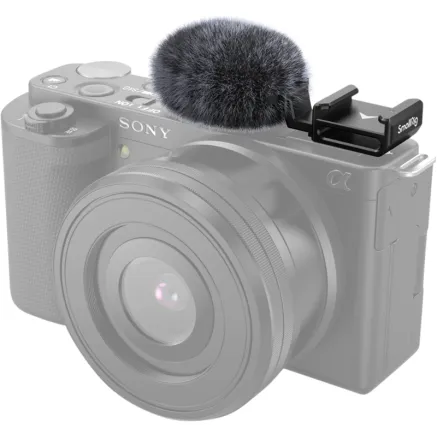 SMALLRIG 3526 COLD SHOE ADAPTER WITH WINDSHIELD KIT FOR SONY ZV-E10 & ZV-1 3526