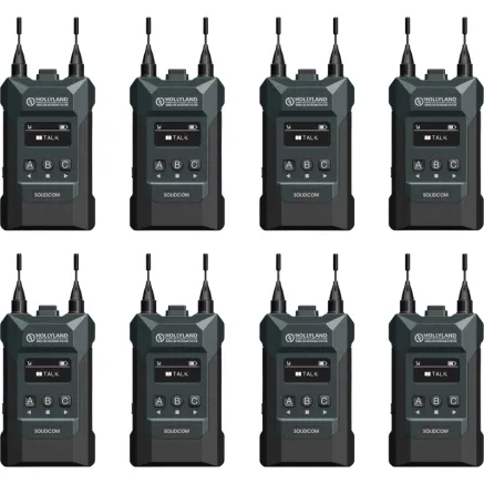 Hollyland Solidcom M1 Wireless Intercom System with 8 Belt Packs