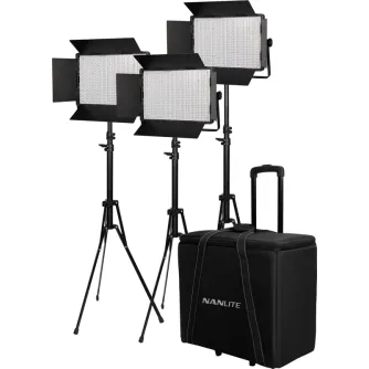 Light Panels - KIT NANLITE 3 LIGHT KIT 900DSA W/TROLLEY CASE & LIGHT STAND 117095 - quick order from manufacturer
