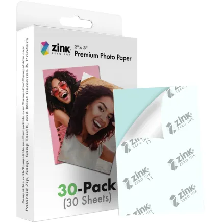POLAROID ZINK MEDIA 2X3 30 PACK ZINKPZ2X320