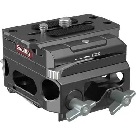 SmallRig 3067 Lichtgewicht Baseplate met Dual 15mm Rod Klem (Magnesium versie)