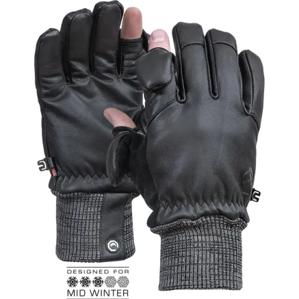 VALLERRET HATCHET LEATHER PHOTOGRAPHY GLOVE BLACK L 22HTC-BK-L