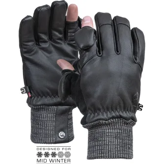 Cimdi - VALLERRET HATCHET LEATHER PHOTOGRAPHY GLOVE BLACK XL 22HTC-BK-XL - ātri pasūtīt no ražotāja