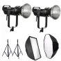 Video gaismas - Aputure LS C300X LED Bi-Color S-type prožektors ar softboksu noma
