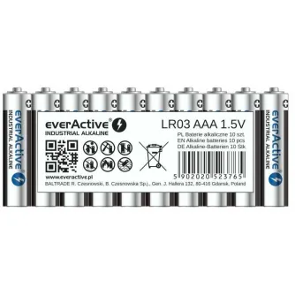 Baterijas, akumulatori un lādētāji - Alkaline batteries LR03 everActive Pro Alkaline LR03 10xAAA - perc šodien veikalā un ar piegādi