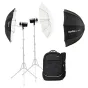 Zibspuldzes ar akumulatoru - Godox AD300PRO 2 flashes backpack kit with umbrellas and softbox - perc šodien veikalā un ar piegādi