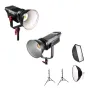 Video gaismas - Aputure COB C120D II + C300D II Divu LED gaismu komplekts 420W Noma