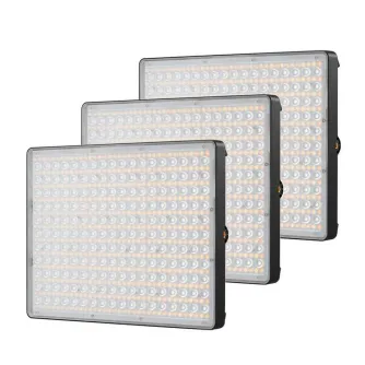 LED Gaismas paneļi - Amaran P60c 3-Light Kit 60W RGBWW LED Soft Light Panel 2500K to 7500K FX NP-F w Softbox, grids, big bag, power adapters - perc šodien veikalā un ar piegādi