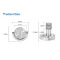 Tripod Accessories - SmallRig 1611 QR Camera Fixing Screw 1/4 (1 pcs) - quick order from manufacturer