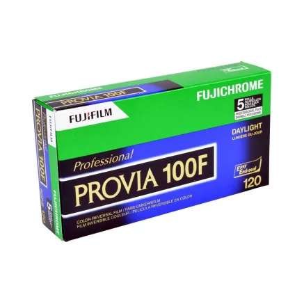 Fuji Provia 100 F roll film 120 pack of five