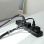 Citi aksesuāri - Baseus Colourful Circle Velcro strap 3m Black - perc šodien veikalā un ar piegādi