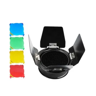Piederumi kameru zibspuldzēm - Godox BD-03 Barndoor Kit - perc šodien veikalā un ar piegādi