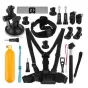 Sporta kameru aksesuāri - Puluz PKT18 Accessories Combo kits - perc šodien veikalā un ar piegādi