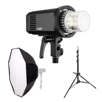 Studijas zibspuldzes - Godox AD600Pro TTL uz akumulatora zibspuldzes komplekts noma