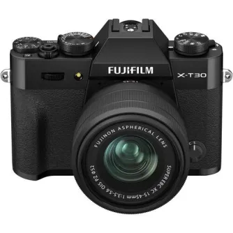 Bezspoguļa kameras - Fujifilm X-T30 II 15-45mm Black kit mirrorless APS-C kamera (new LCD, latest software) - ātri pasūtīt no ražotāja