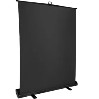 Fonu komplekti ar turētāju - StudioKing Roll-Up Background Screen FB-150200FB 150x200 cm Black - ātri pasūtīt no ražotāja
