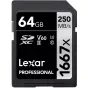 Memory Cards - Lexar memory card SDXC 64GB Pro 1667x U3 V60 250MB/s LSD64GCB1667 - quick order from manufacturer