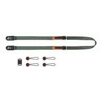 Kameru siksniņas - Peak Design Leash Camera Strap, sage L-SG-3 - perc šodien veikalā un ar piegādi
