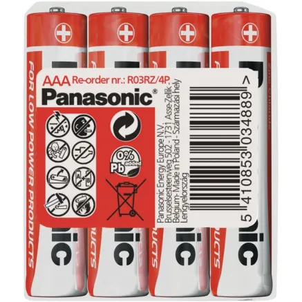 Panasonic Baterija AAA 4 pcs