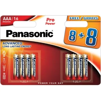 Baterijas, akumulatori un lādētāji - Panasonic Batteries Panasonic Pro Power battery LR03PPG/16B (8+8pcs) LR03PPG/16BW 8+8 - ātri pasūtīt no ražotāja