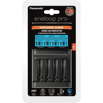 Batteries and chargers - Professional Smart & Quick Charger Panasonic ENELOOP BQ-CC65E w/o batteries ( 4 cells charger) - quick order from manufacturer