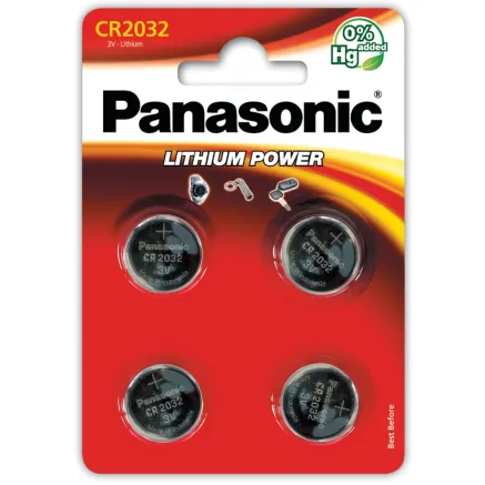 Panasonic Batteries Panasonic battery CR2032/4B CR-2032EL/4B