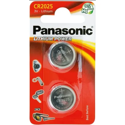 Panasonic Batteries Panasonic battery CR2025/2B CR-2025L/2BP