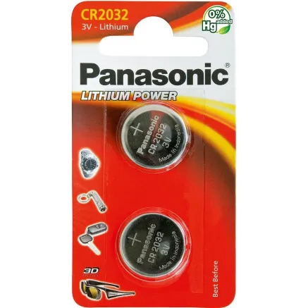 Panasonic Batteries Panasonic battery CR2032/2B CR-2032L/2BP