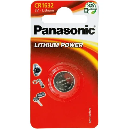 Panasonic Batteries Panasonic battery CR1632/1B CR-1632EL/1B