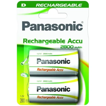 Panasonic Batteries Panasonic rechargeable battery NiMh 2800mAh P20P/2B HHR-1SRE/2B
