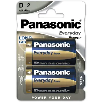 Baterijas, akumulatori un lādētāji - Panasonic Batteries Panasonic Everyday Power patarei LR20EPS/2B LR20EPS/2BP - ātri pasūtīt no ražotāja