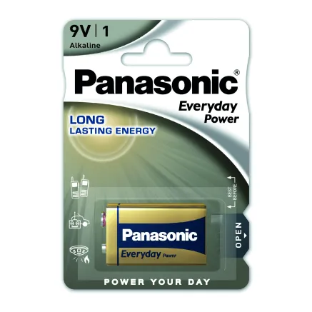 Panasonic Batteries Panasonic Everyday Power battery 6LR61EPS/1B 9V 6LF22EPS/1BP