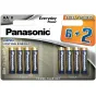 Baterijas, akumulatori un lādētāji - Panasonic Batteries Panasonic Everyday Power battery LR6EPS/8B (6+2) LR6EPS/8BW 6+2F - ātri pasūtīt no ražotāja
