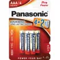 Baterijas, akumulatori un lādētāji - Panasonic Batteries Panasonic Pro Power baterija LR03PPG/6B (4+2) LR03PPG/6BP 4+2F - ātri pasūtīt no ražotāja