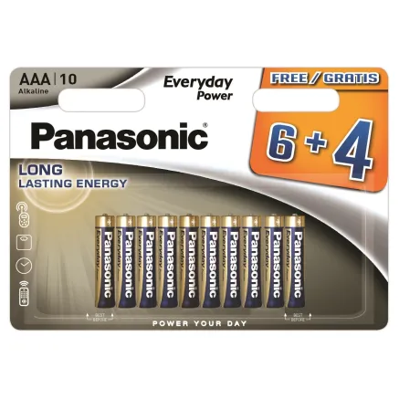 Panasonic Batteries Panasonic Everyday Power battery LR03EPS/10BW (6+4) LR03EPS/10BW 6+4F