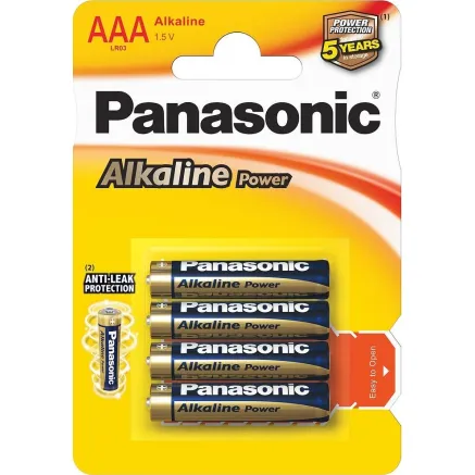 Panasonic Batteries Panasonic Alkaline Power battery LR03APB/4B LR03APB/4BP