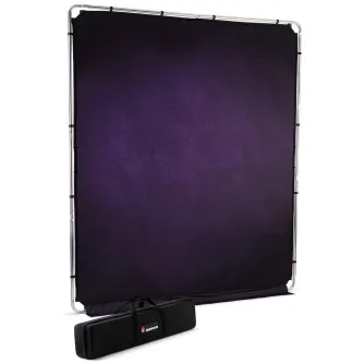 Fonu komplekti ar turētāju - Manfrotto frame + background EzyFrame Vintage, aubergine LL LB7938 - ātri pasūtīt no ražotāja