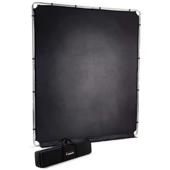 Fonu komplekti ar turētāju - Manfrotto frame + background EzyFrame Vintage, pewter LL LB7936 - ātri pasūtīt no ražotāja