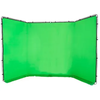Fonu komplekti ar turētāju - Manfrotto background Panorama, green (7622) LL LB7622 - ātri pasūtīt no ražotāja