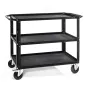 CONECARTS Large cart - with black moquette - three shelves (CNC1B0A00W01R3A01)