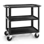 CONECARTS Small cart - with rubber mat - three shelves (CNC1A0A00W01R3B00)