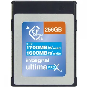 Atmiņas kartes - Integral UltimaPro X2 CFexpress Type B 1700MB/s 256GB (INCFE256G1700/1600/S400) - ātri pasūtīt no ražotāja