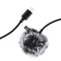 Puluz Jack Lavalier Wired Condenser Recording Microphone 1.5m USB-C / Type-C PU425