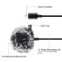 Lavalier Microphones - Puluz Jack Lavalier Wired Condenser Recording Microphone 1.5m USB-C / Type-C - quick order from manufacturer