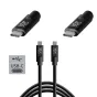 Tether Tools TetherPro USB-C į USB-C 3 m juodas kabelis su aukštos kokybės USB 3.0 jungtimis, skirtas patikimai perduoti duomenis ir sumažinti klaidų riziką