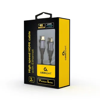 Wires, cables for video - CABLE HDMI-HDMI 2M V2.0/PREMIUM CCBP-HDMI-2M GEMBIRD - quick order from manufacturer
