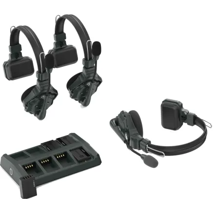HOLLYLAND SOLIDCOM C1 FULL DUPLEX WIRELESS INTERCOM SYSTEM WITH 3 HEADSETS SOLIDCOM C1-3S
