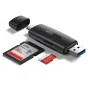 CM304 USB + USB-C Card Reader SD + microSD Black